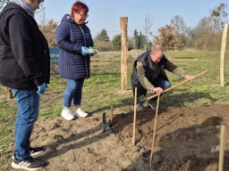 Erstes Treffen auf dem Acker